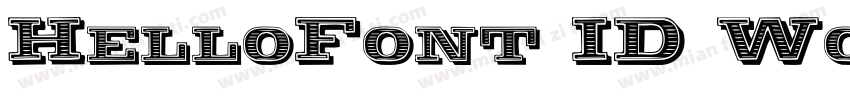 HelloFont ID Woodcut字体转换